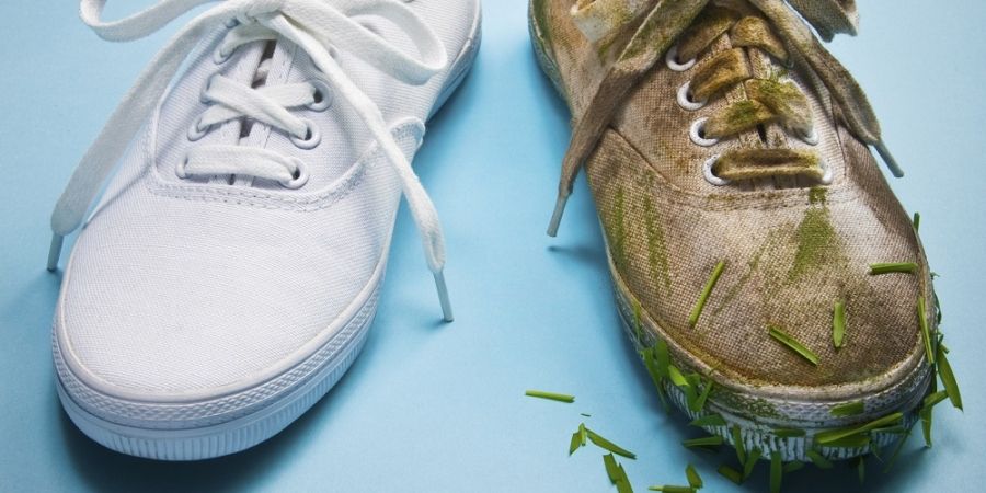 hoe krijg ik witte schoenen weer wit