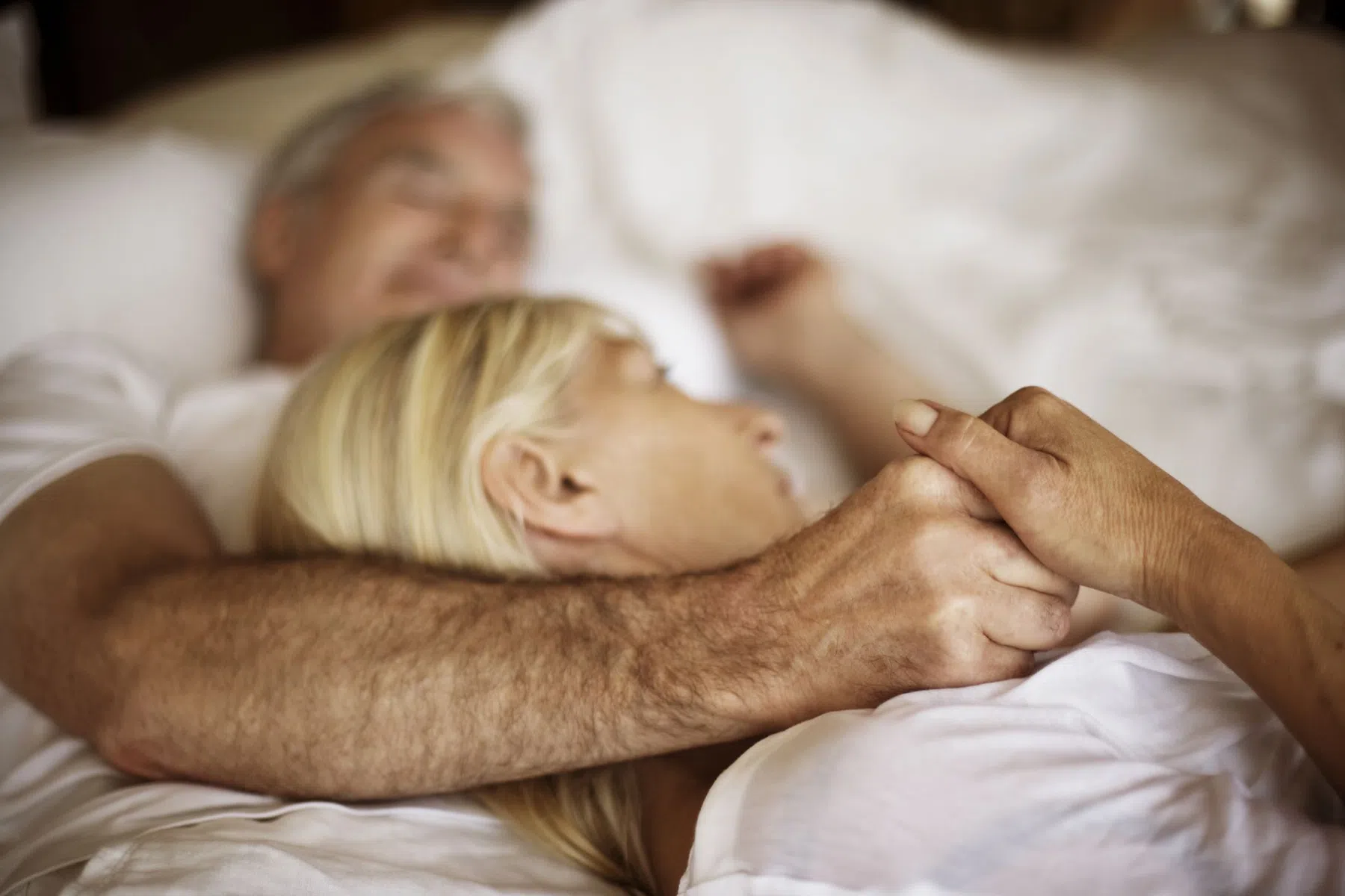 Getrouwd koppel in bed