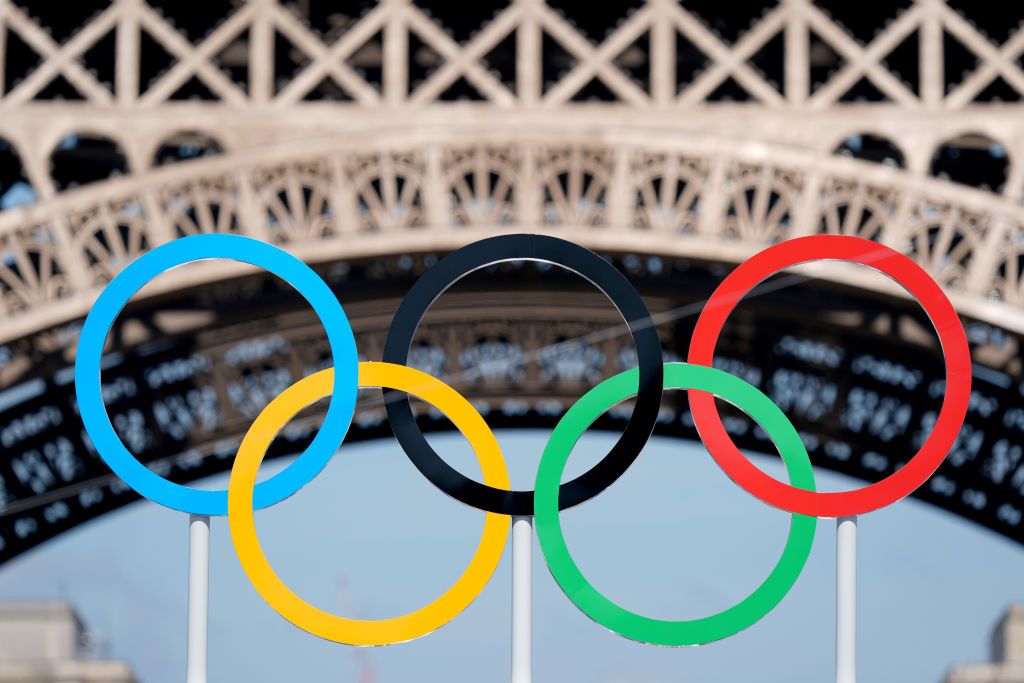 Gekleurde olympische ringen
