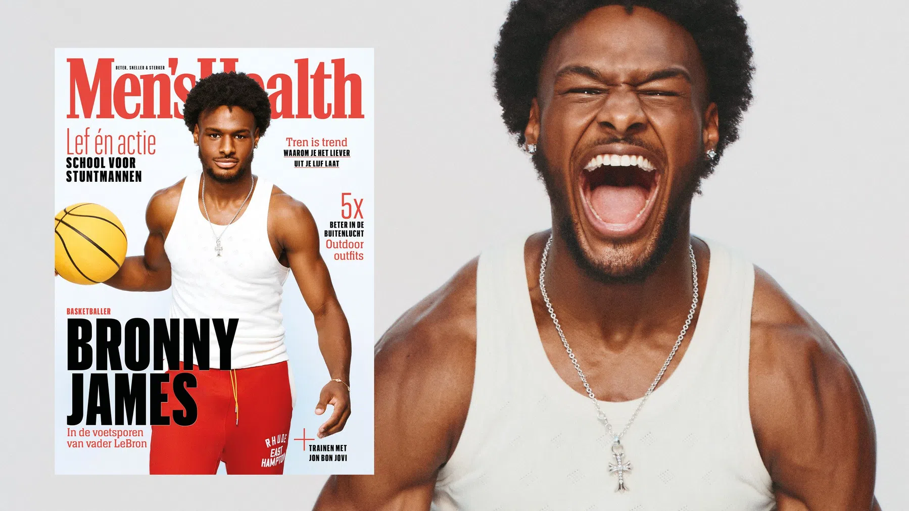 Men's Health met Bronny James
