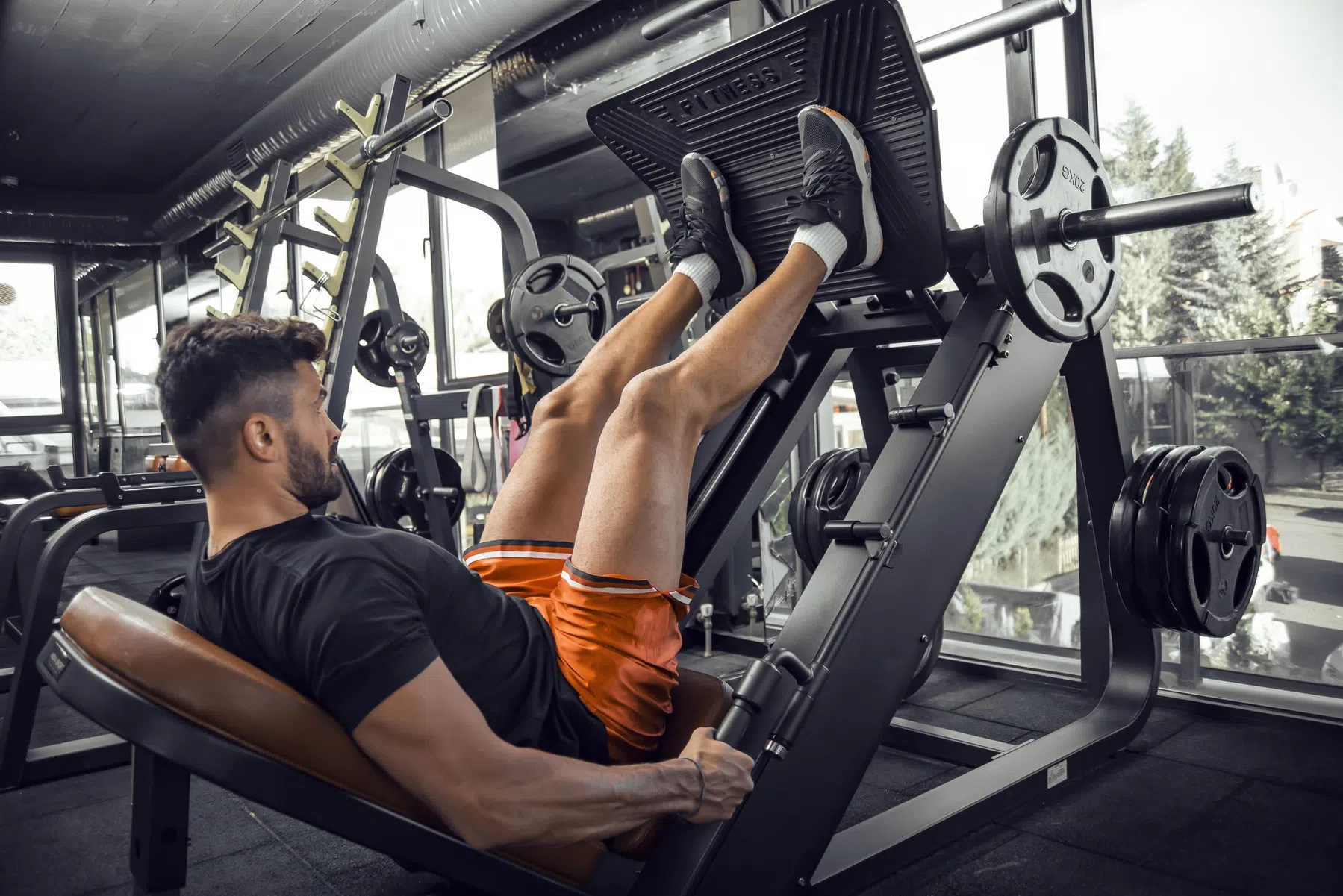 Leg press spiergroei