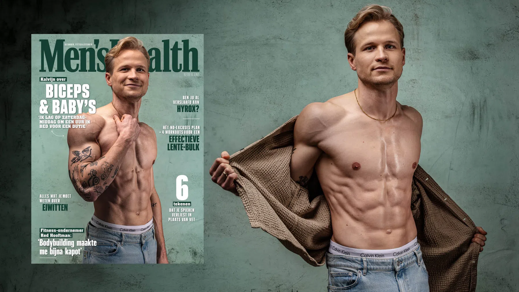 Kalvijn werd covermodel in 10 weken